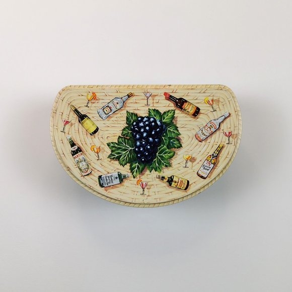60s Cocktail Basket Grapes Tin Huntley + Palmer’s - Picture 4 of 9